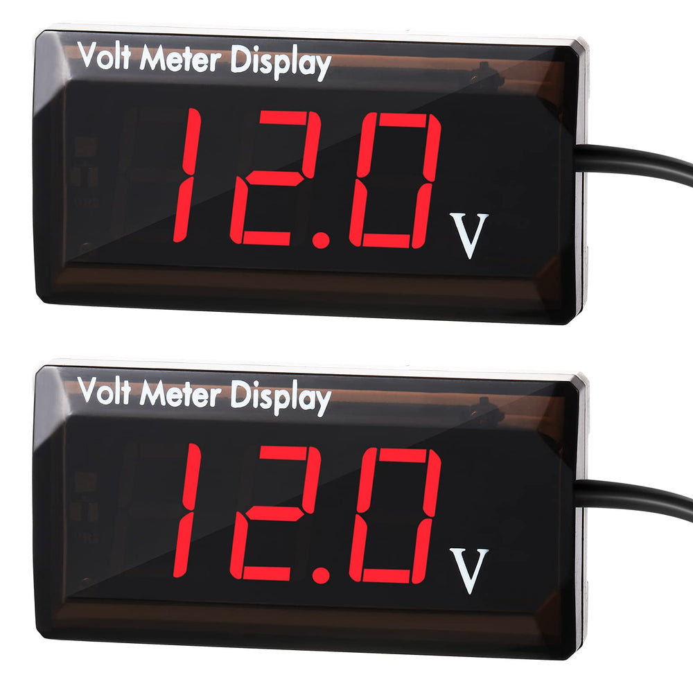 Frienda front panel red LED voltmeter showing clear numeric readout and easy mount benefit