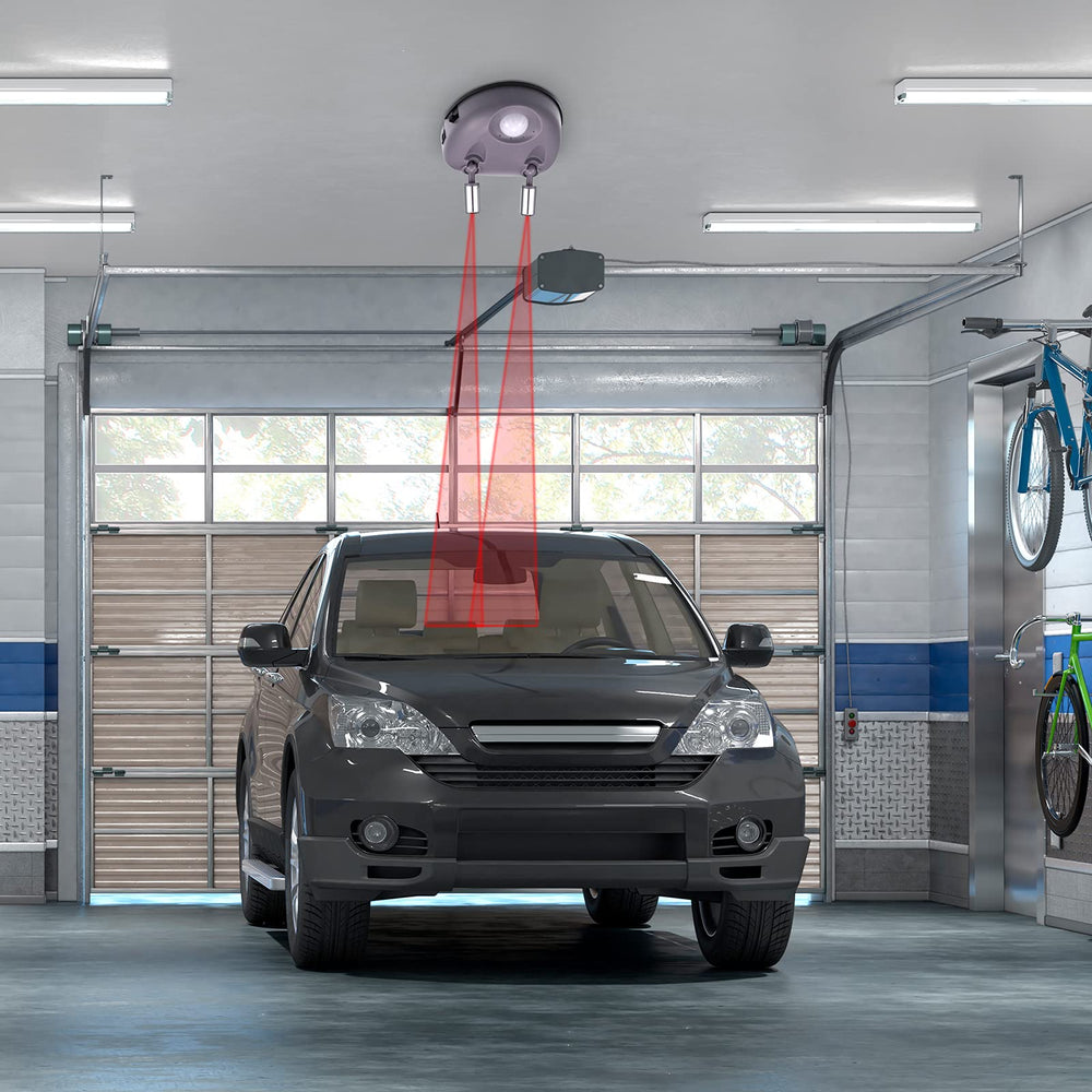 Frienda installation showing marked car bumper for consistent stopping position