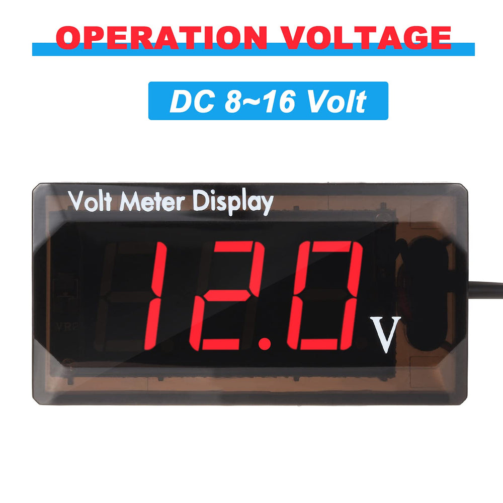 Frienda voltmeter installed in car dashboard providing instant battery voltage awareness
