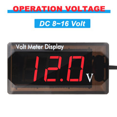 Frienda voltmeter installed in car dashboard providing instant battery voltage awareness