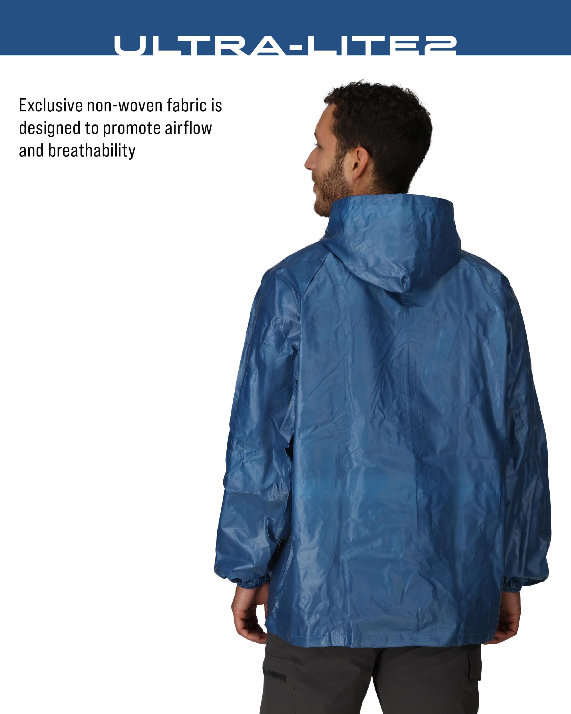 FROGG TOGGS storm flap and zipper detail blocking rain effectively