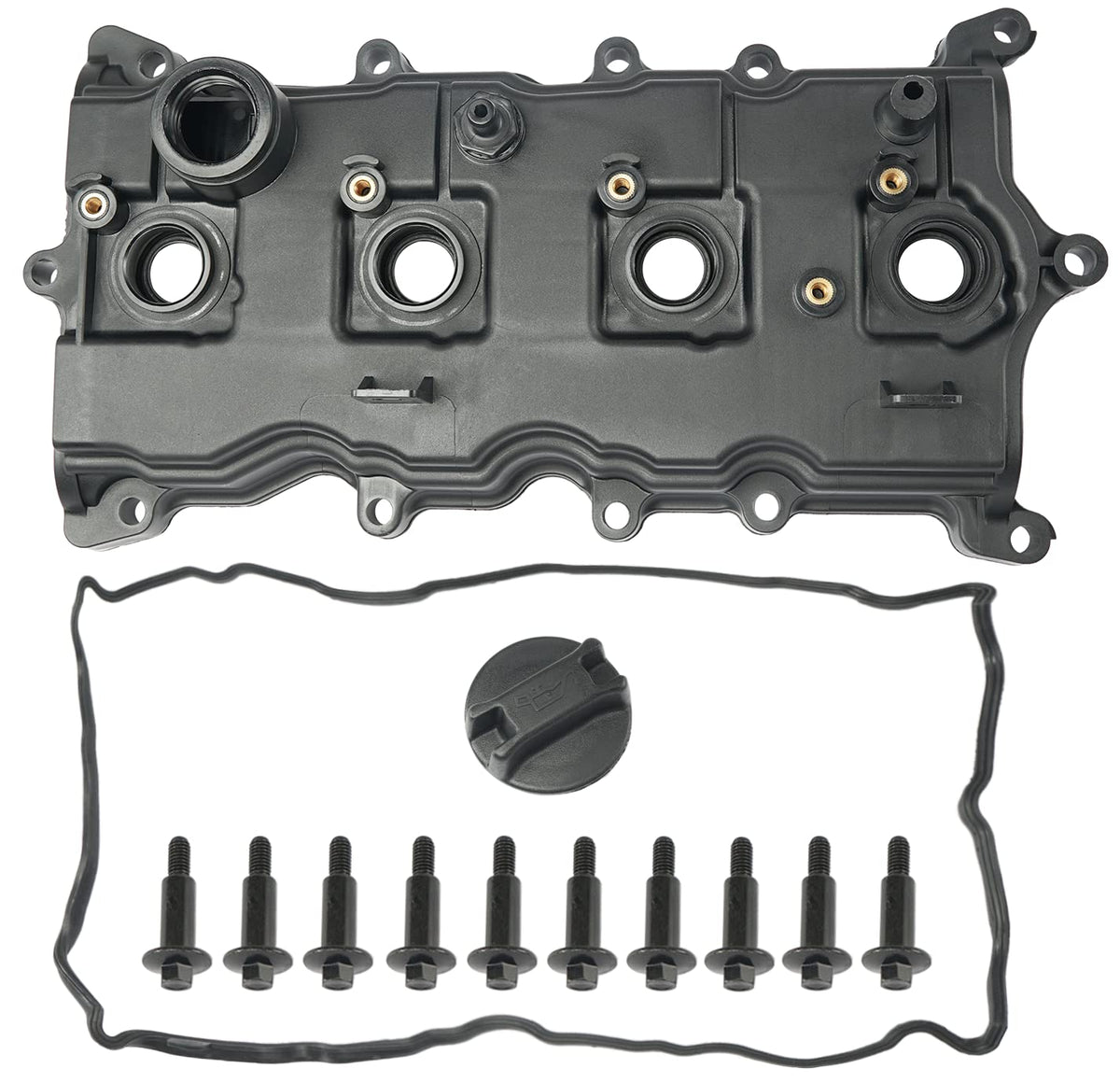 FRONEZER valve cover front view showing fit and OEM-style finish for reliable sealing