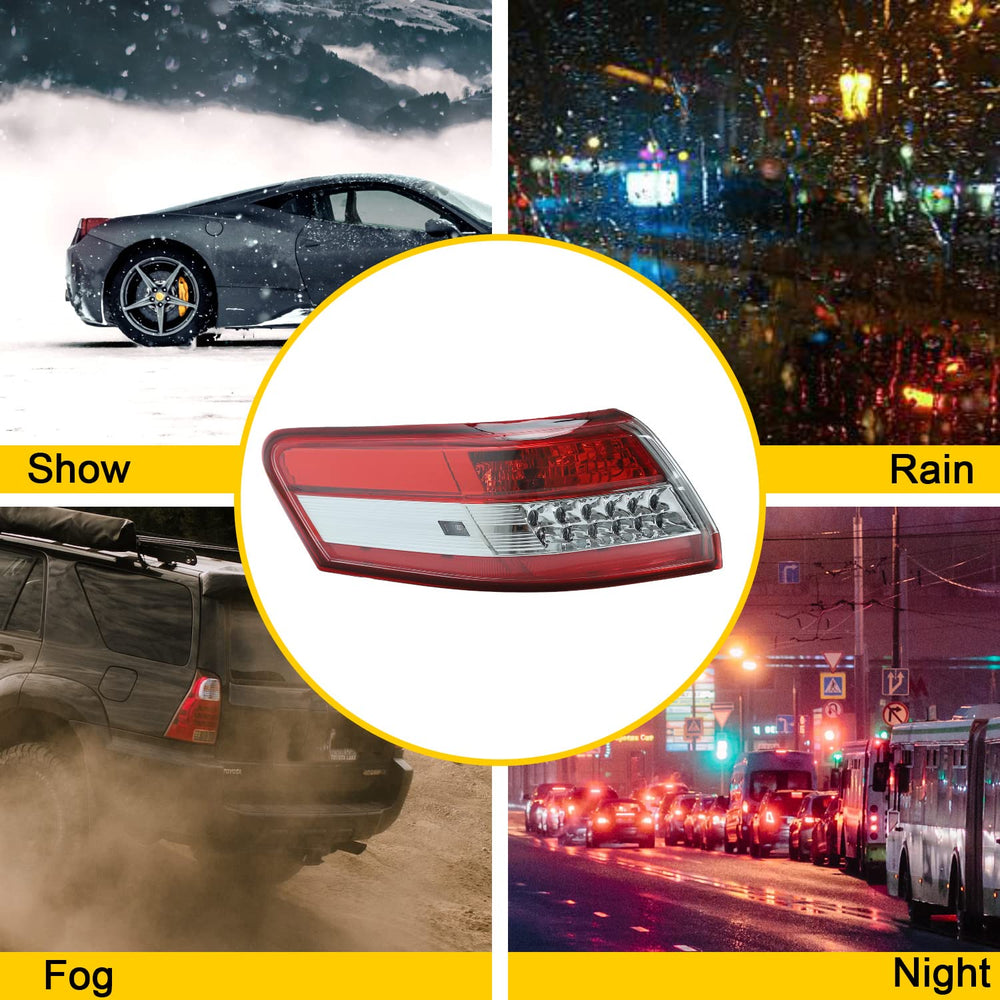FSBCGT tail light next to ruler showing correct size and easy replacement