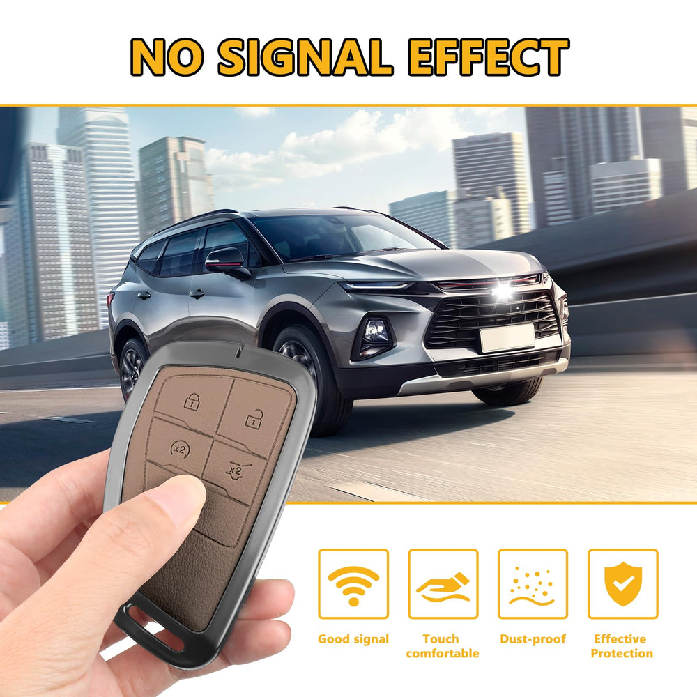 FT FUNTOR installed on Chevrolet 5-button key demonstrating full button access and fit