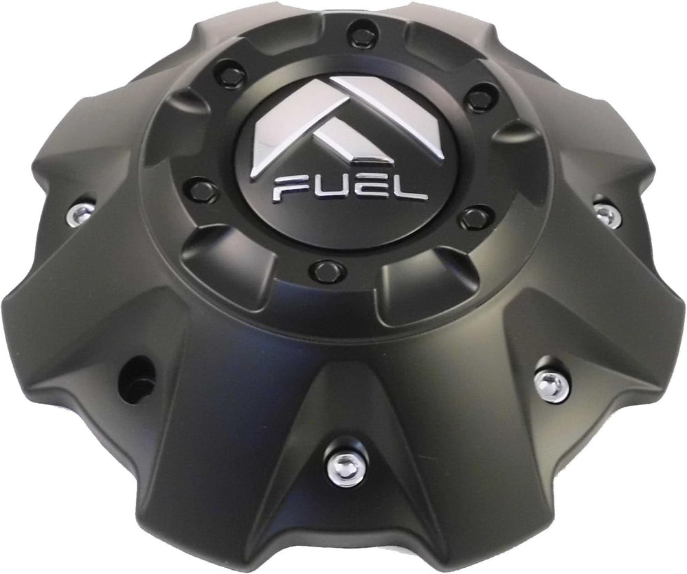FUEL OFF-ROAD center cap front view showing matte finish and clean fit