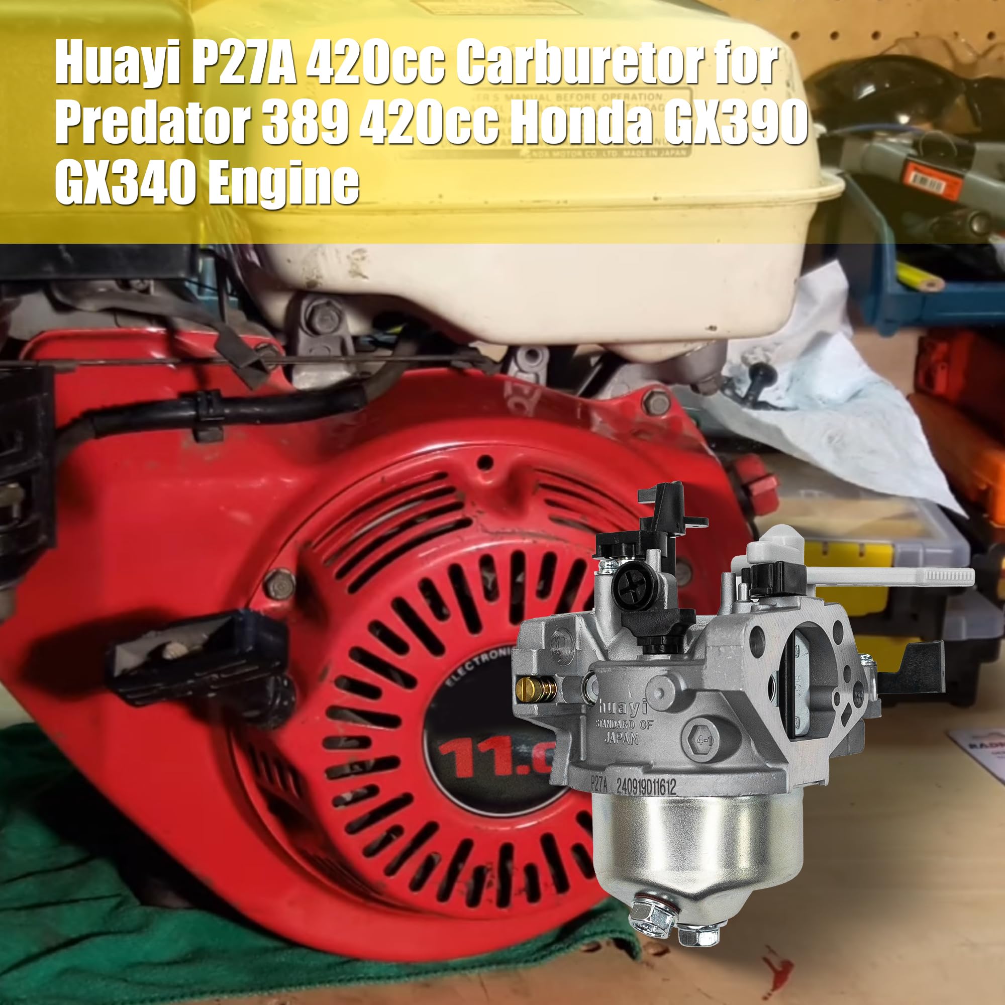 fullas Huayi P27 next to ruler showing 43.6mm mounting spacing for verification