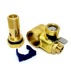 Fumoto F103SX closeup of 12mm-1.25 threads ensuring secure fit
