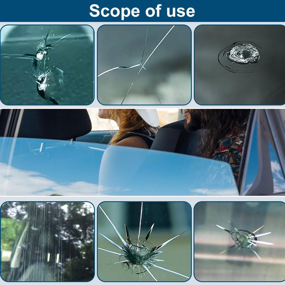 FunApricity before and after windshield comparison showing improved clarity