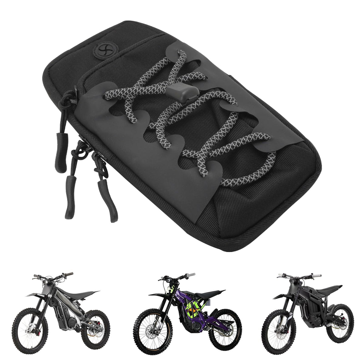 Funparts front pouch view showing compact secure storage benefit