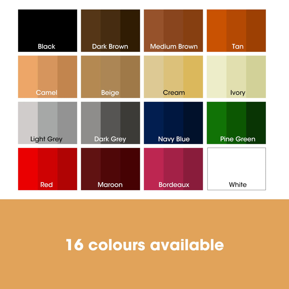 Furniture Clinic recoloring balm tube with label, demonstrating pigment refill