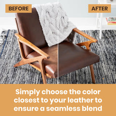 Furniture Clinic re-coloring balm tube detail showing pigment for color replenishment