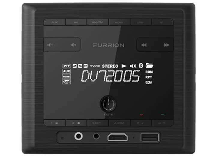 Furrion DV7200S subwoofer output terminal ready to connect external bass
