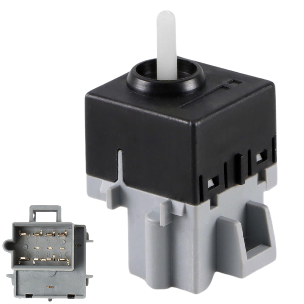 FUSCH front view of blower motor switch showing knob and markings for easy control