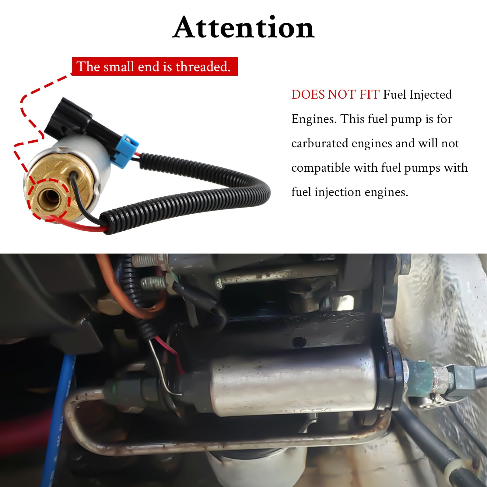 FUSCH installed on Mercruiser engine, restores steady low-pressure fuel flow