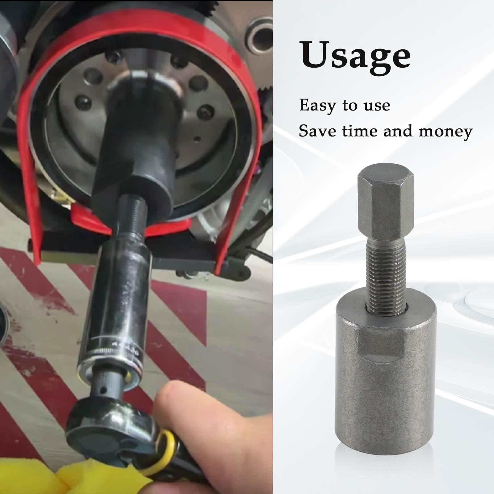 FUSCH in garage being used on dirt bike showing practical, reliable performance