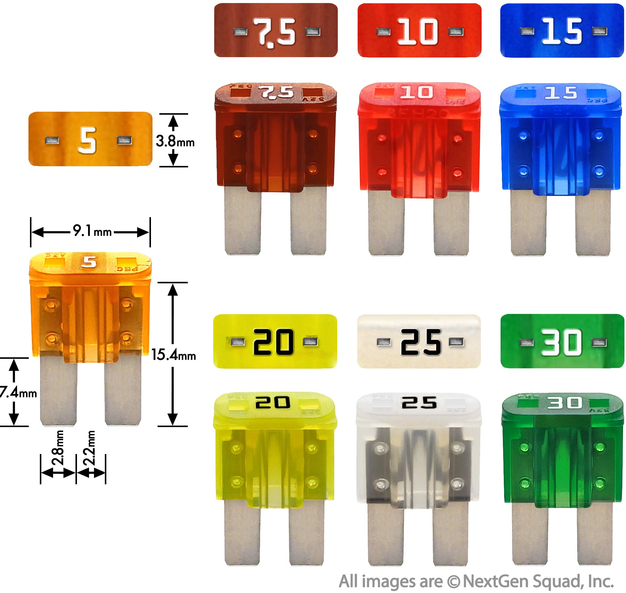 FuseTech fuse puller with assorted fuses demonstrating safe removal benefit