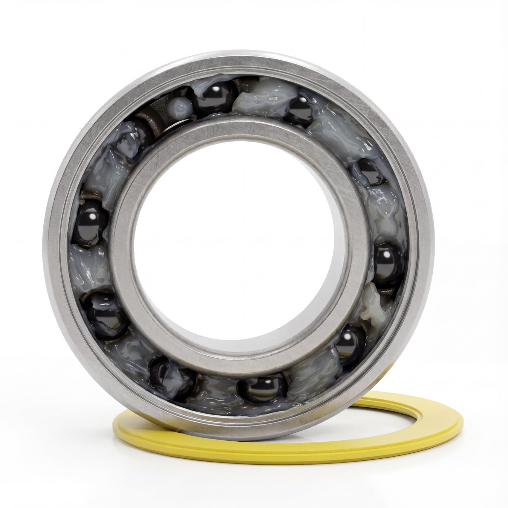 FUSHIBEARING beside coin for scale showing correct size for hub swaps