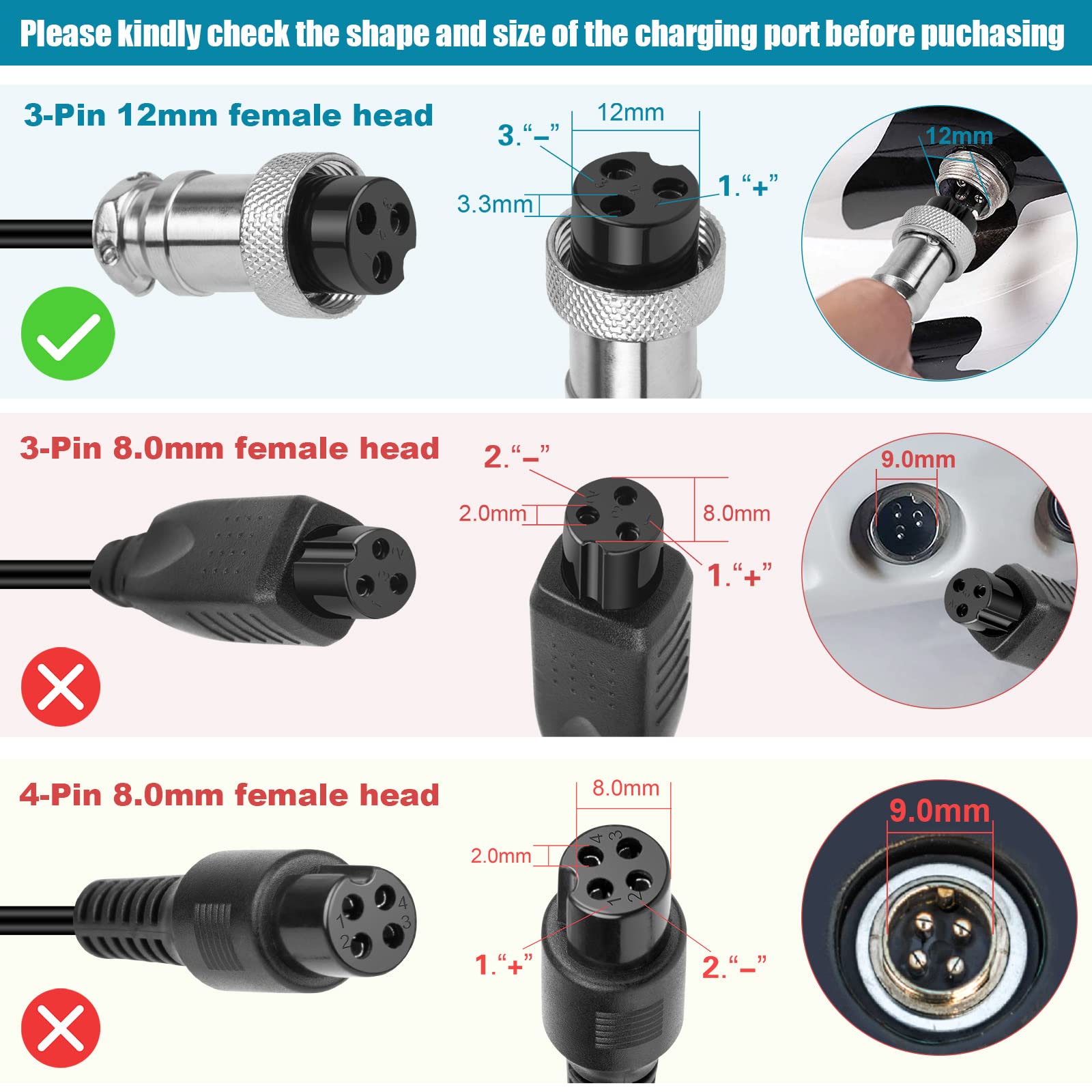 Futurebatt charger cable and AC plug demonstrating compact, travel-ready size