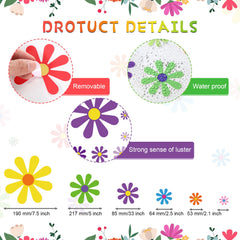 Fuutreo close-up of vinyl daisy texture highlighting durable print quality