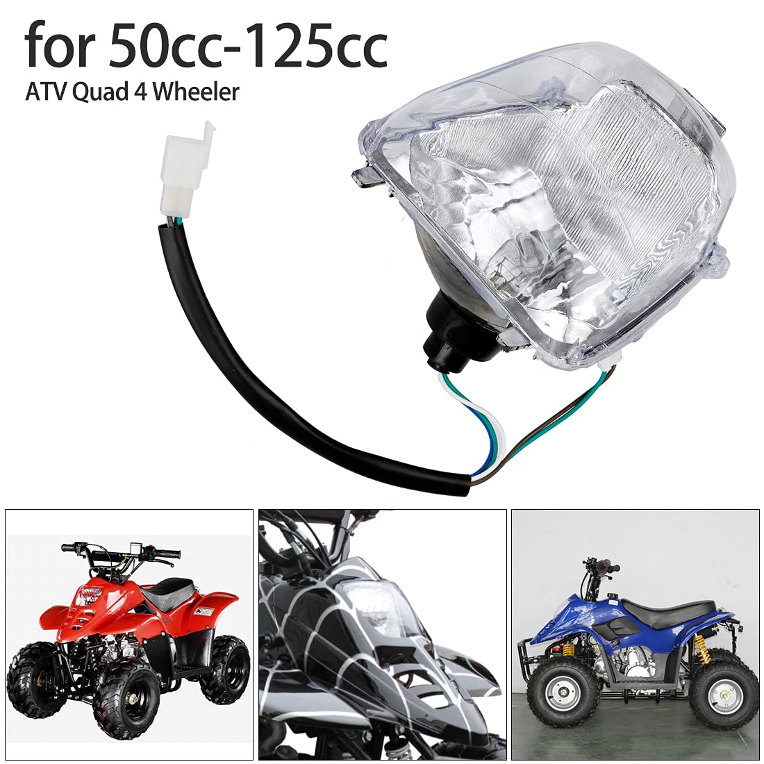 FVRITO headlight side profile displaying housing shape and durable ABS construction