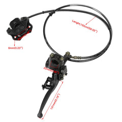 FVRITO master cylinder and lever perch side view for ergonomic control