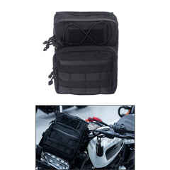 FVMOTO front view of handlebar bag showing compact storage and sleek design