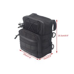 FVMOTO organized interior with pockets holding phone, wallet, and sunglasses
