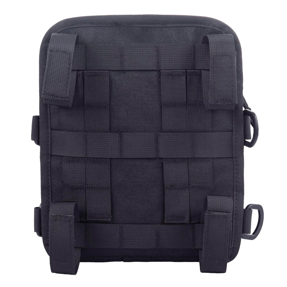 FVMOTO bag shown with shoulder strap for easy off‑bike carrying convenience