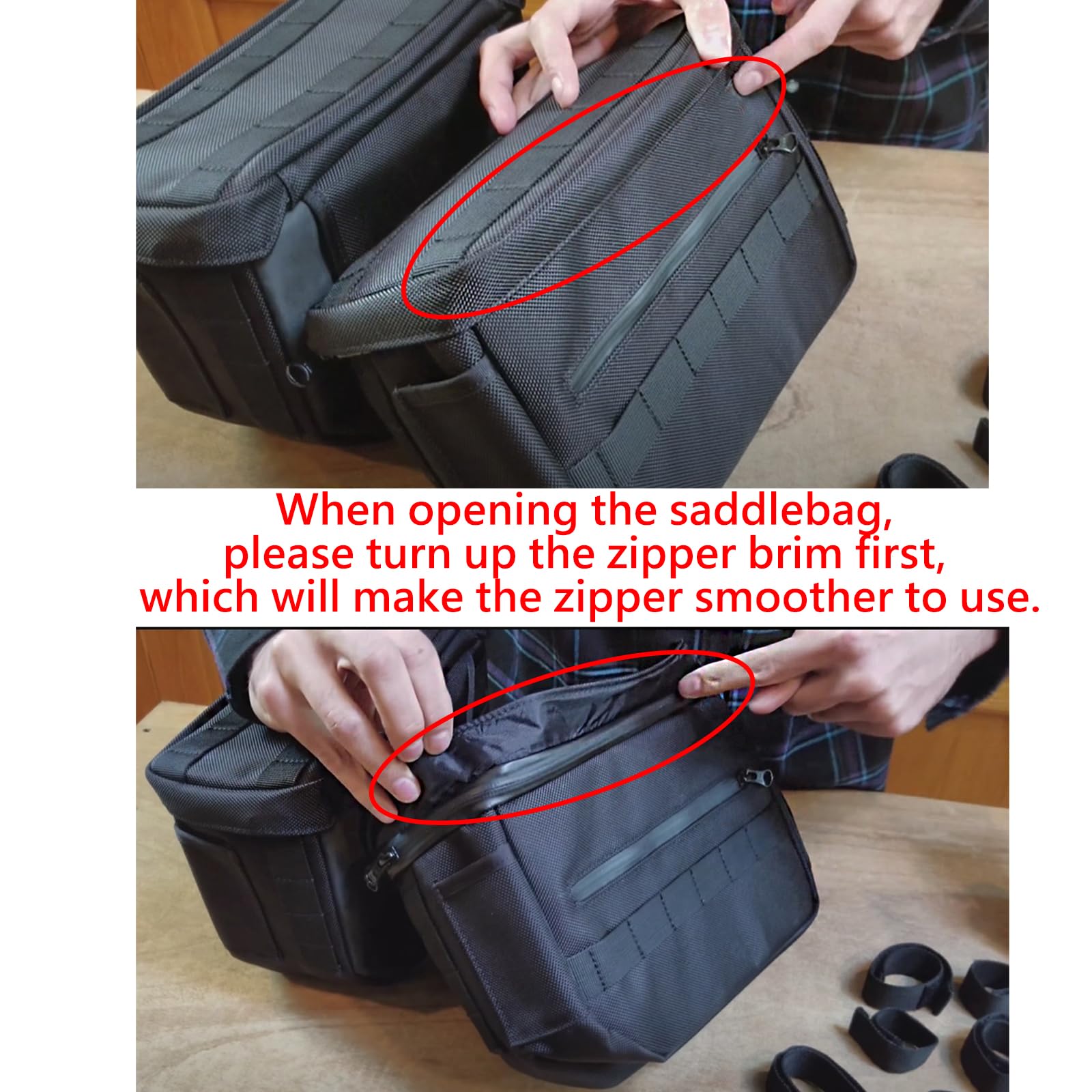 FVMOTO MOLLE attachment points for modular add-ons benefit