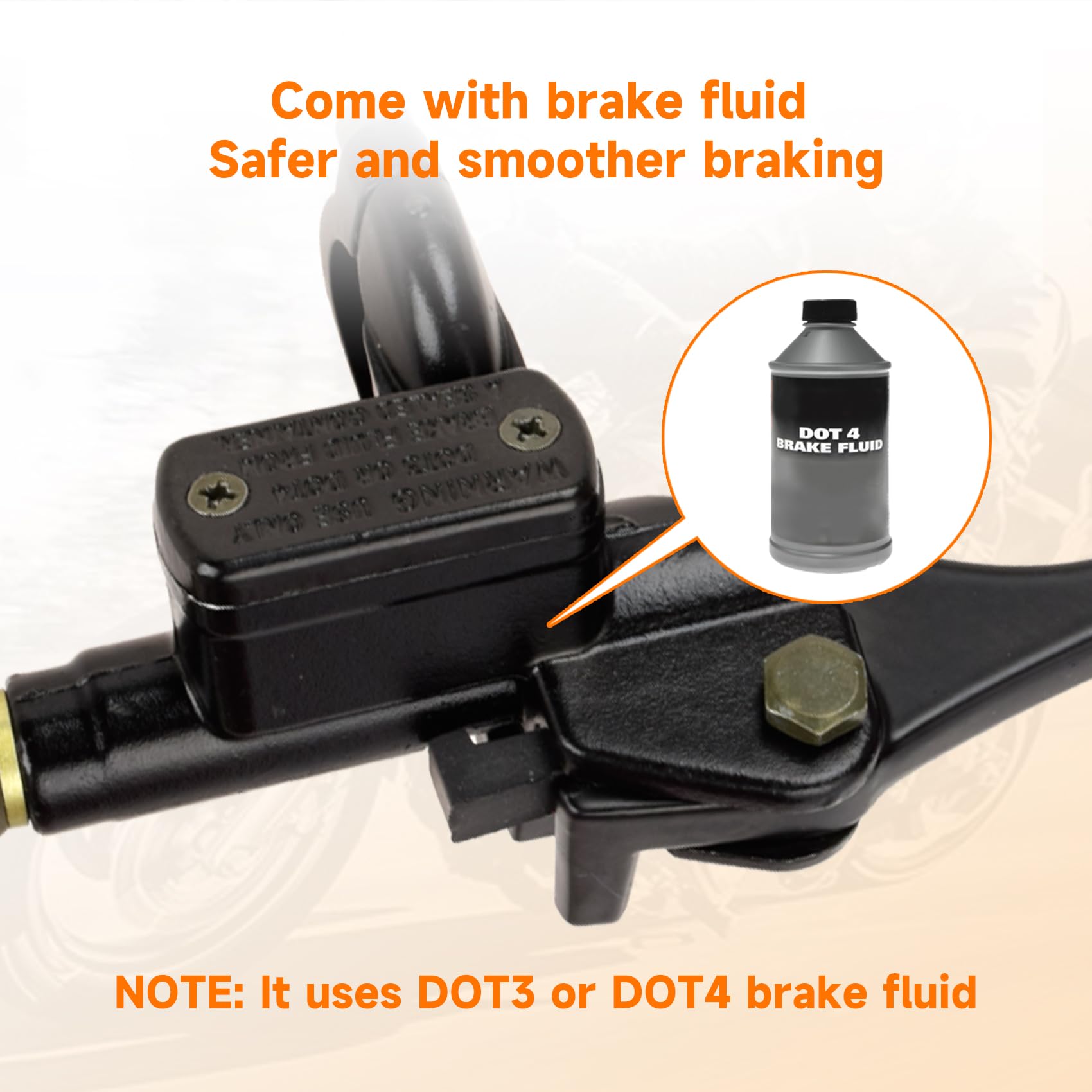 FVRITO brake lever installation in hand illustrating easy operation benefit