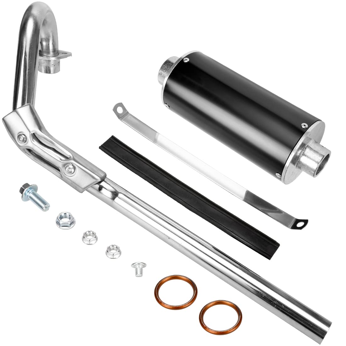 FVRITO front assembly view showing full exhaust and improved durability