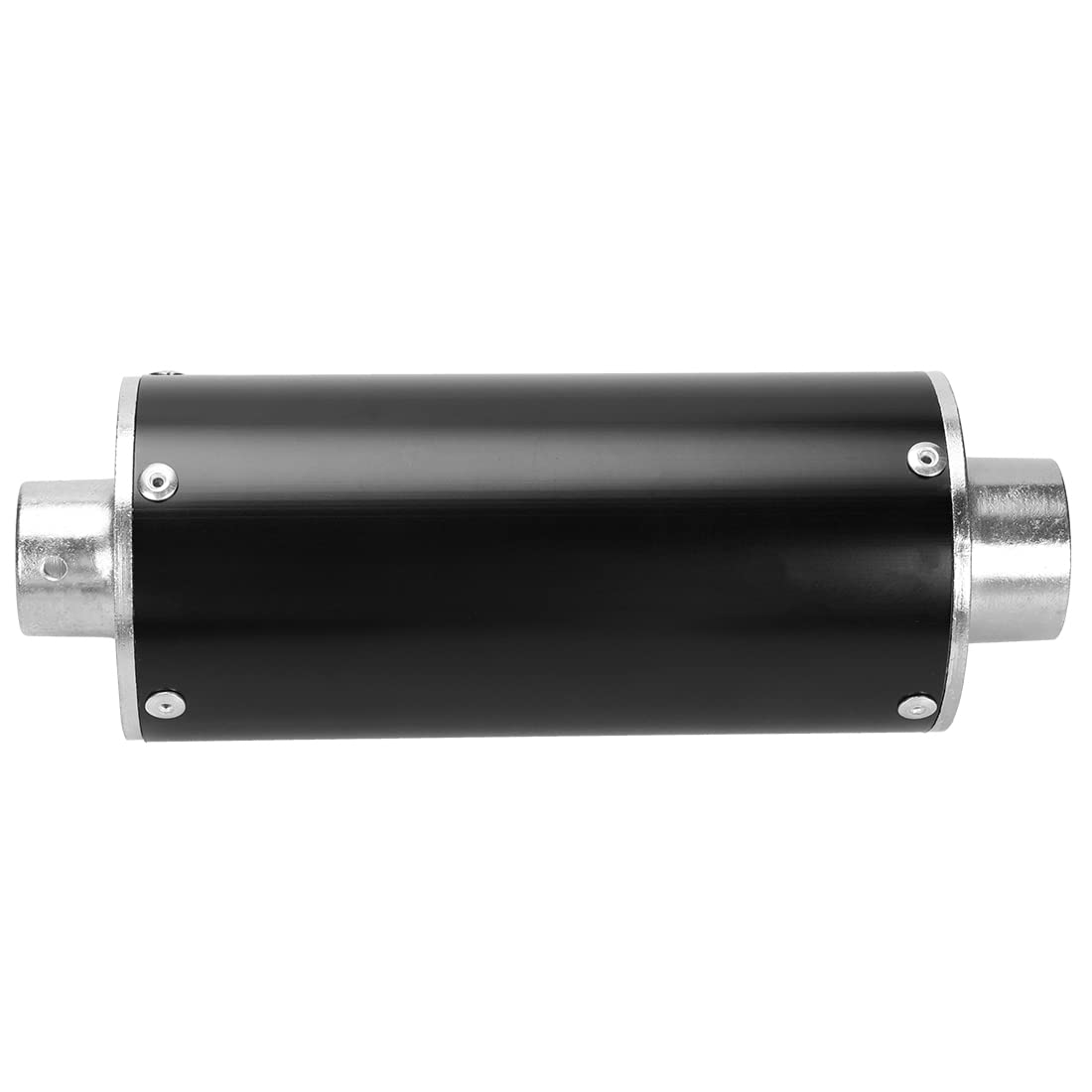 FVRITO exhaust beside ruler showing dimensions for correct fit