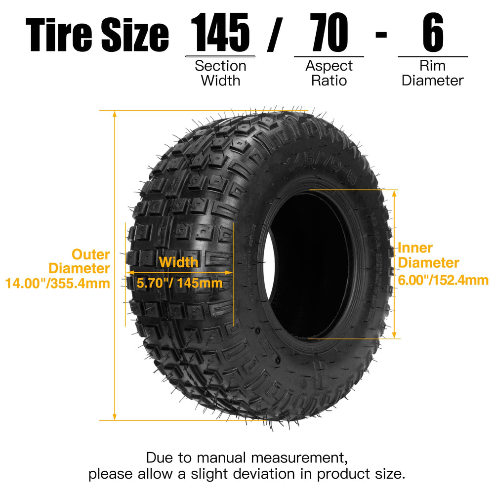 FVRITO inner tube with straight valve and included caps providing installation convenience