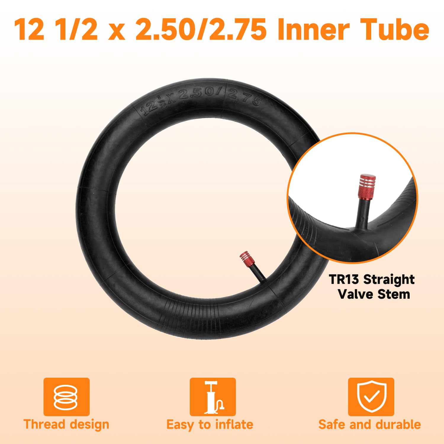 FVRITO inner tube with valve parts for faster replacements
