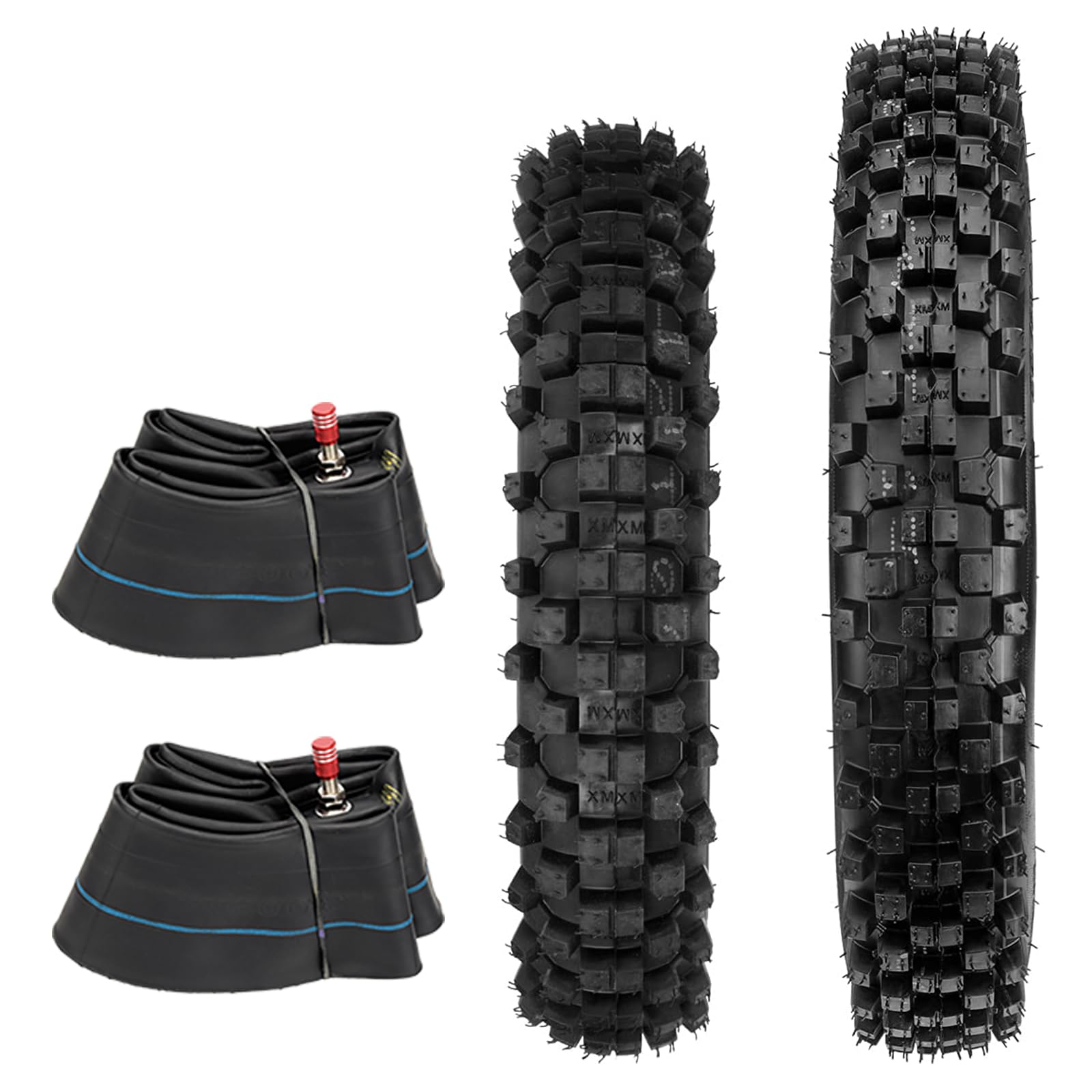 FVRITO rear tire mounted on 12-inch wheel showing secure seating