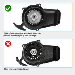 FVRITO recoil starter mounted on flywheel demonstrating correct alignment and fitment