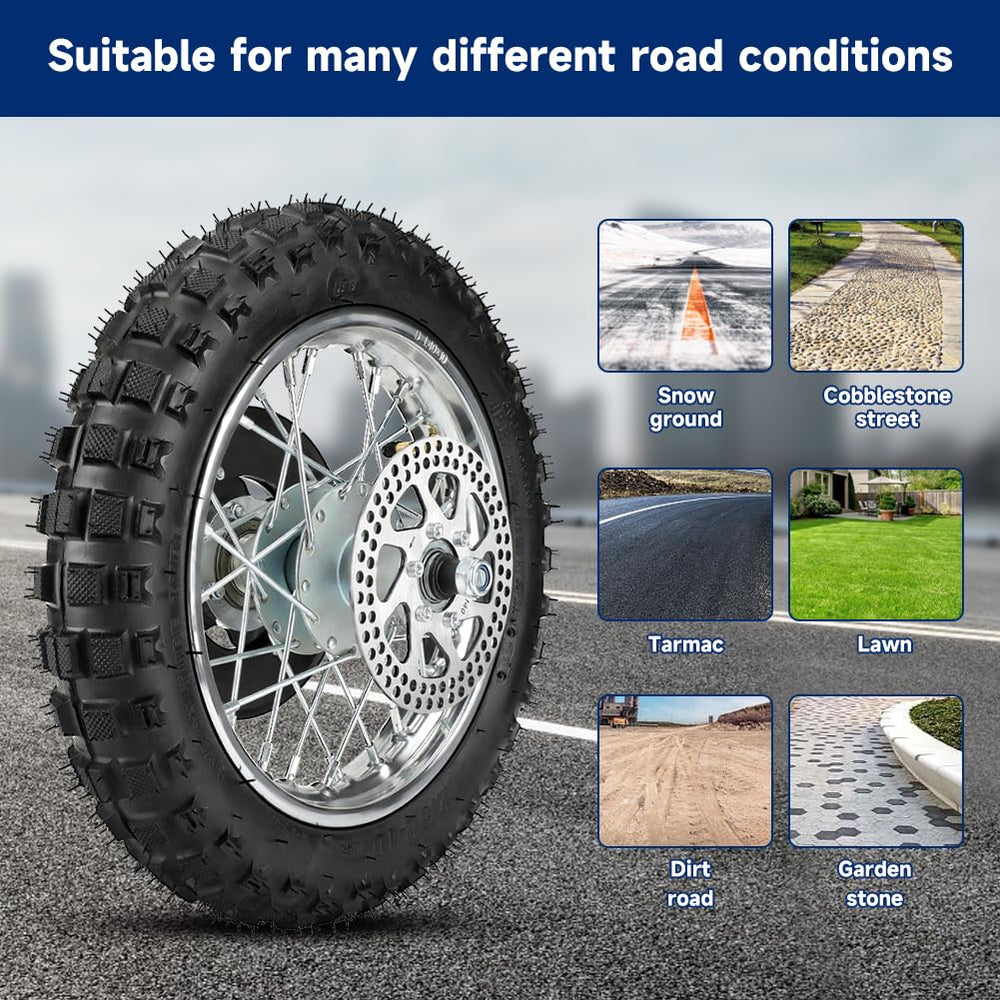 FVRITO packaged parts laid out showing included axle and valve cap for convenience