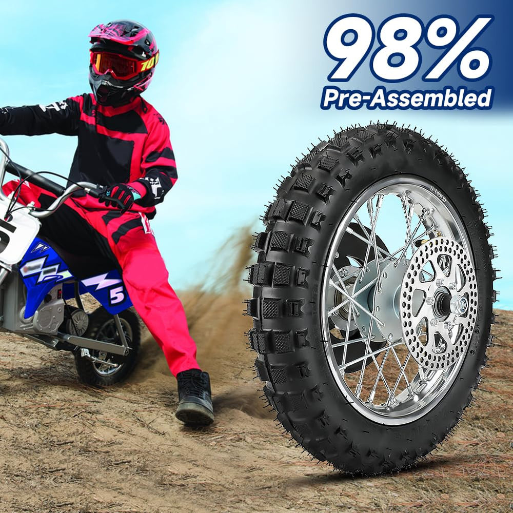 FVRITO rim and tire sidewall texture close-up showing durable construction and grip