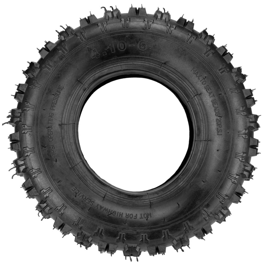 FVRITO tire next to ruler showing 6-inch rim scale for accuracy