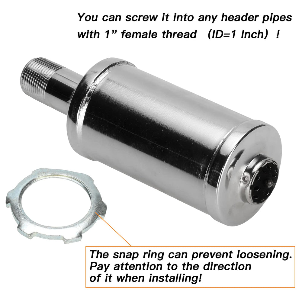 FVRITO threaded end with snap ring visible for secure, correct installation