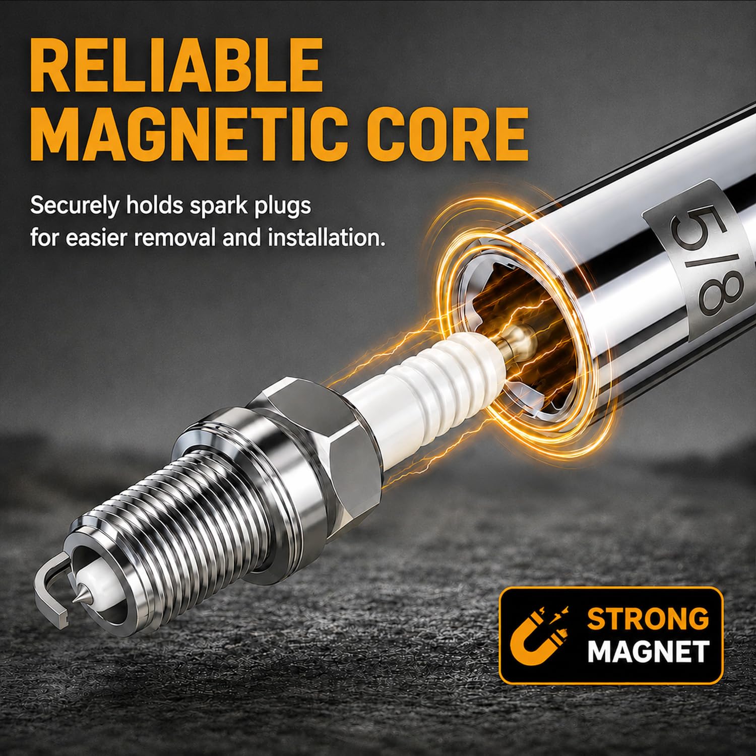 FYKIKTA swivel socket angled to reach recessed spark plugs easily