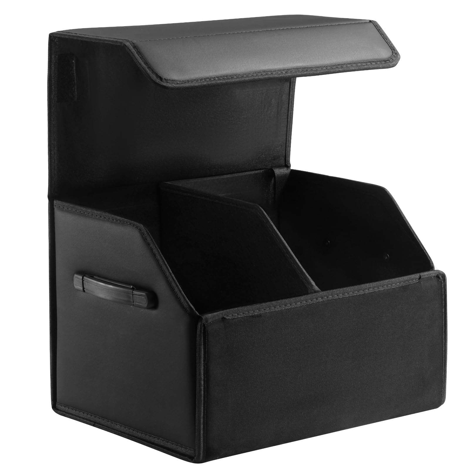 Fyzeoty front view showing full organizer and neat trunk benefit