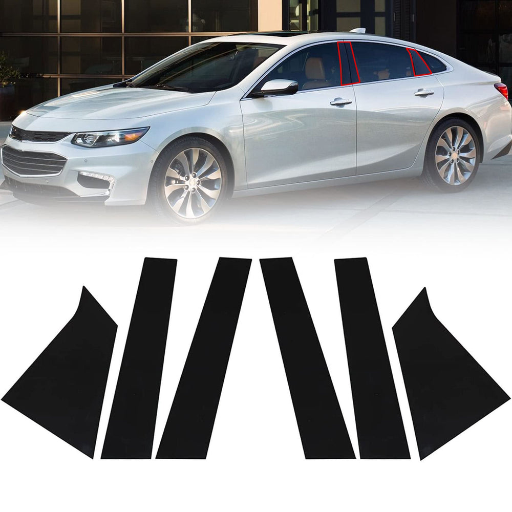 FZJDSD front view of all six glossy pillar posts showing sleek look and protection