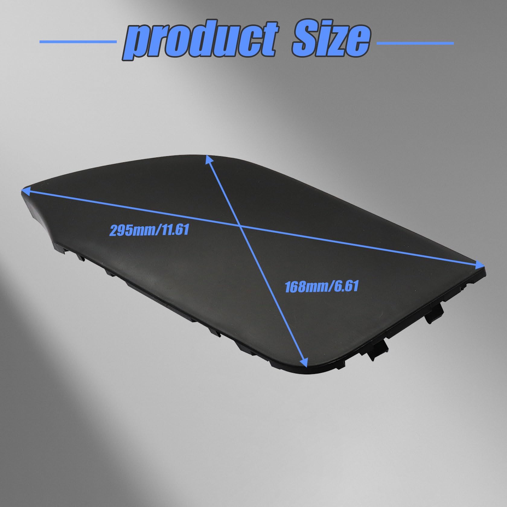 FZJDSD tow hook cover close-up texture detail highlighting durable molded plastic