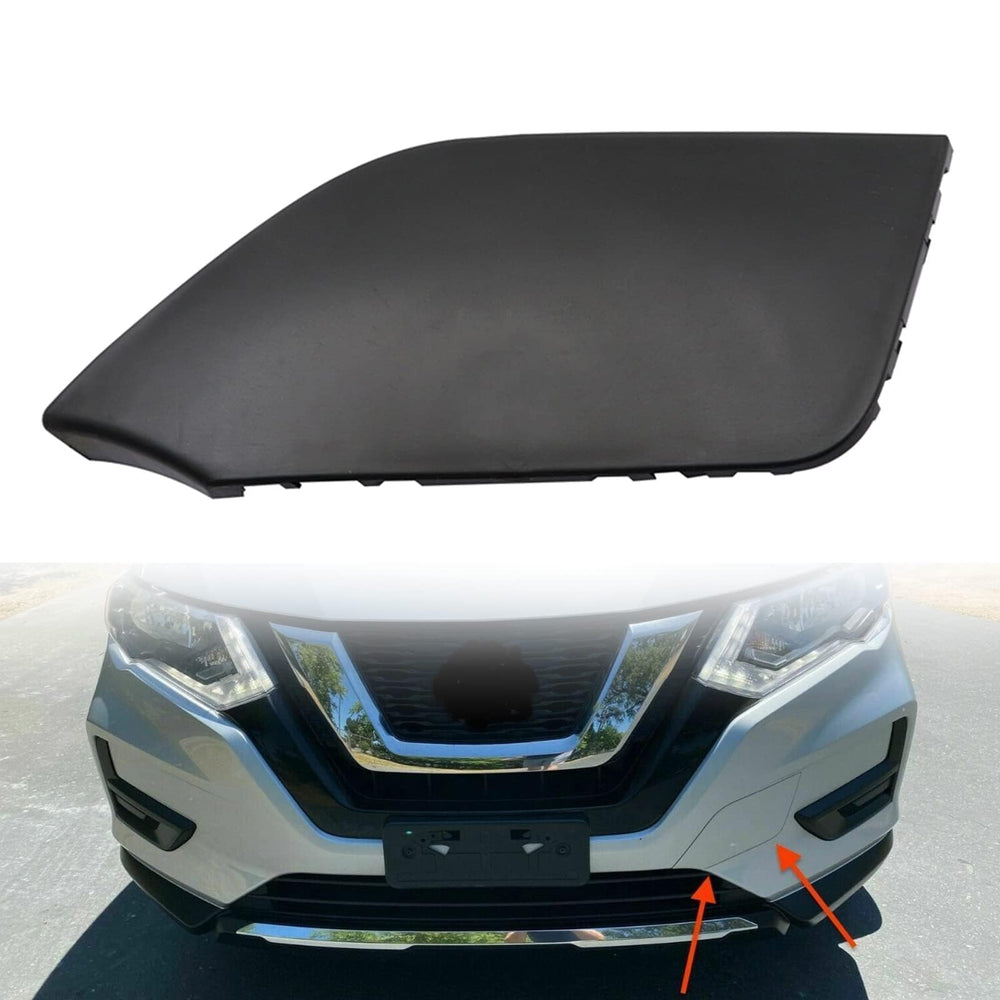 FZJDSD tow hook cover on a Rogue in a lifestyle roadside scene enhancing curb appeal