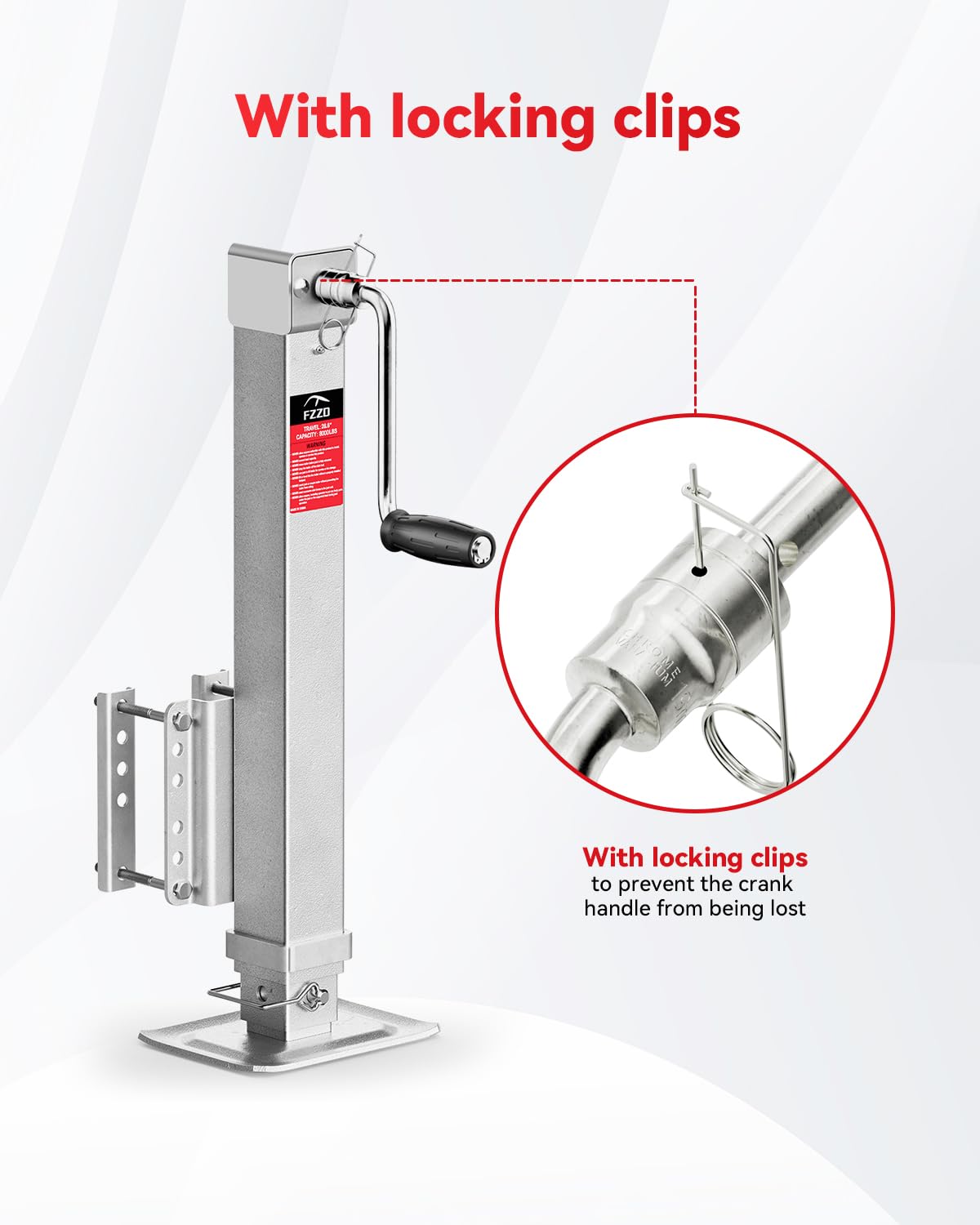 FZZD ergonomic crank handle detail offering precise manual control