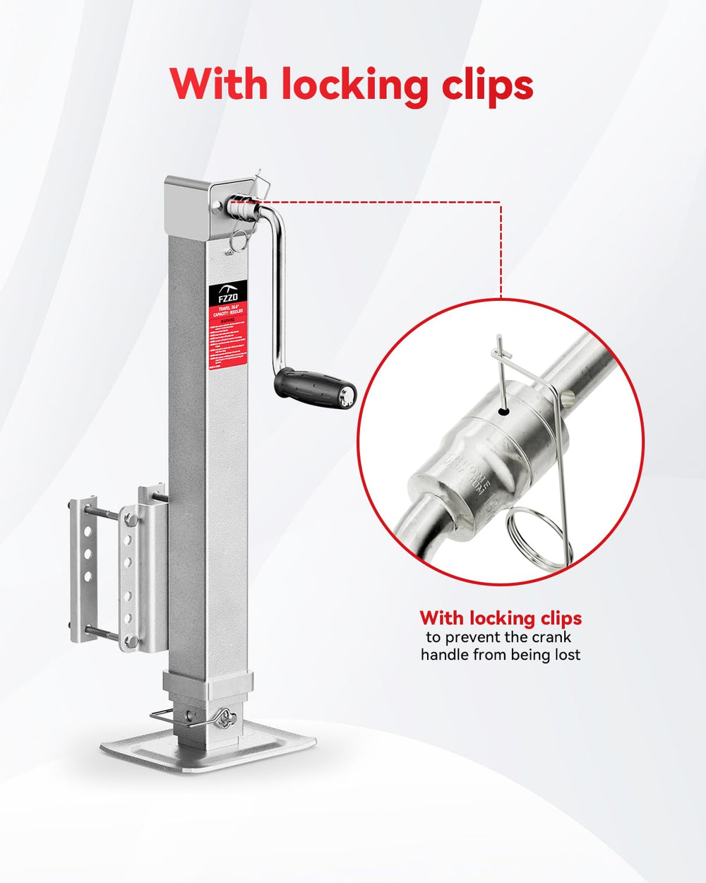 FZZD ergonomic crank handle detail offering precise manual control