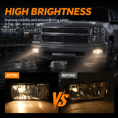 G-PLUS fog light vent detail demonstrating moisture dissipation and longer life