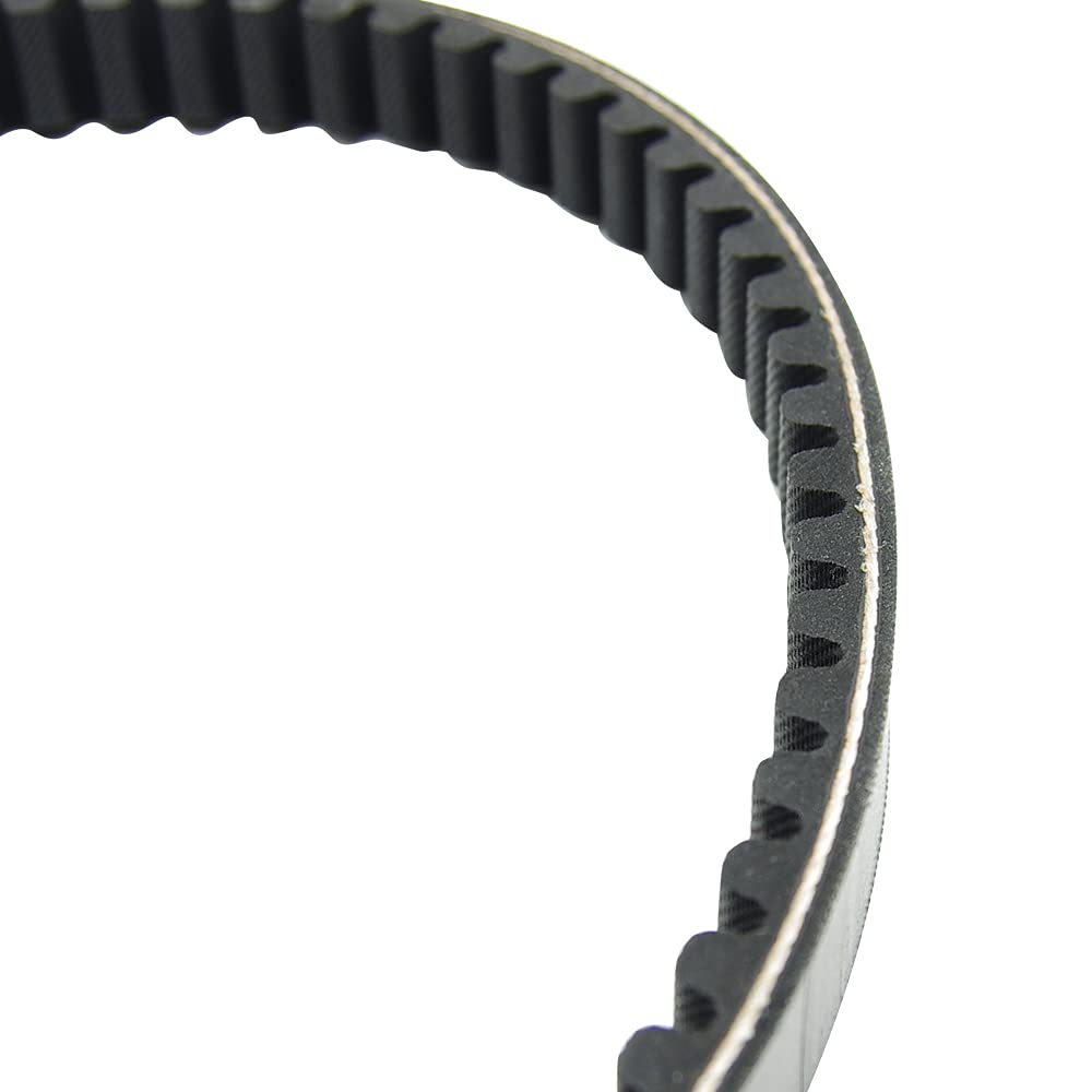 G-WINGS belt beside a ruler showing dimensions and compatibility with 6 inch driven pulley range