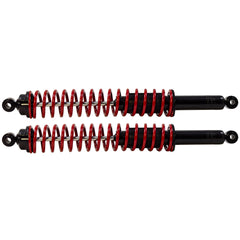 Gabriel load carrier close-up of variable-rate rear coil spring for added support